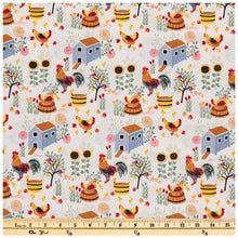 Load image into Gallery viewer, Chicken &amp; Coops Cotton Calico Fabric
