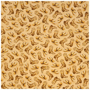 Cowboy Cotton Calico Fabric