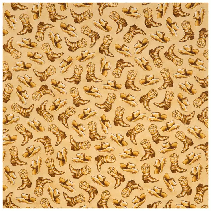 Cowboy Cotton Calico Fabric