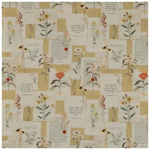 1 Corinthians Pressed Floral Cotton Calico Fabric