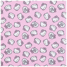 Load image into Gallery viewer, Handmade Blanket, Burp Rag/ Security Blanket, and Bib Hello Kitty
