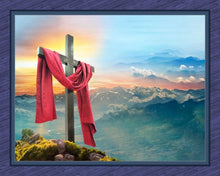 Load image into Gallery viewer, Handmade Tapestry &quot;It is Finished Faith Cotton Panel”
