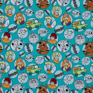 Scooby Doo & The Gang Cotton Calico Fabric