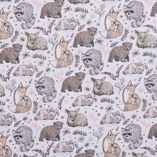 Load image into Gallery viewer, Pink Woodland Animals Flannel Fabric
