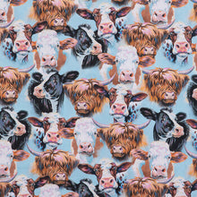 Load image into Gallery viewer, Cow Portraits Calico Cotton Fabric
