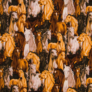 Horse Cotton Fabric