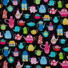 Load image into Gallery viewer, Novelty Tea Pots Cotton Calico Fabric
