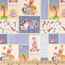 Load image into Gallery viewer, Bazooples Blocks Cotton Calico Fabric

