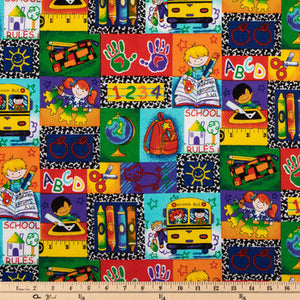 Kinder Kids Patch Cotton Calico Fabric