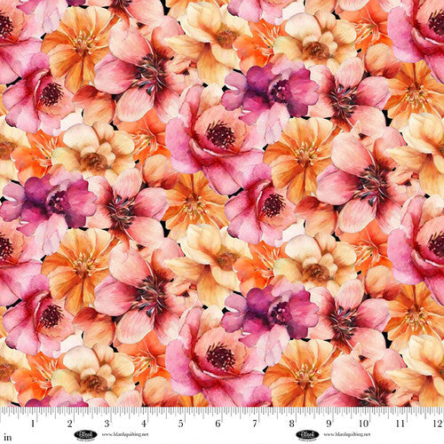 Panda Paradise Digital Packed Floral Cotton Fabric