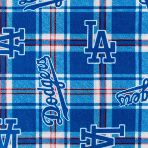 Dodgers Plaid Fleece Fabric
