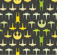Load image into Gallery viewer, Handmade Single Layer Fleece 58&quot;x 72&quot; Throw Blanket &quot;Star Wars Rogue One Gradient Chevron Ships ”

