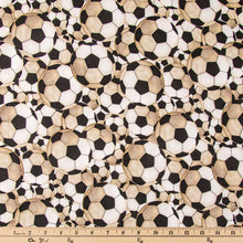 Load image into Gallery viewer, Soccer Balls Calico Cotton Fabric
