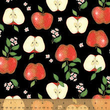 Load image into Gallery viewer, Handmade Placemat Or Table Runner Just Fruit Apples Black
