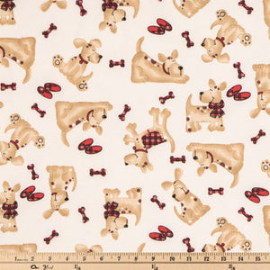 Dog Flannel Fabric