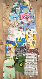 Assorted Novelty Flannel Fabric - 1 lb Scrap Bundle