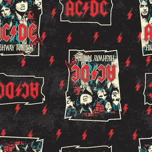 ACDC Highway to Hell Cotton Fabric