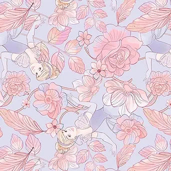 Cinderella Floral Cotton Fabric