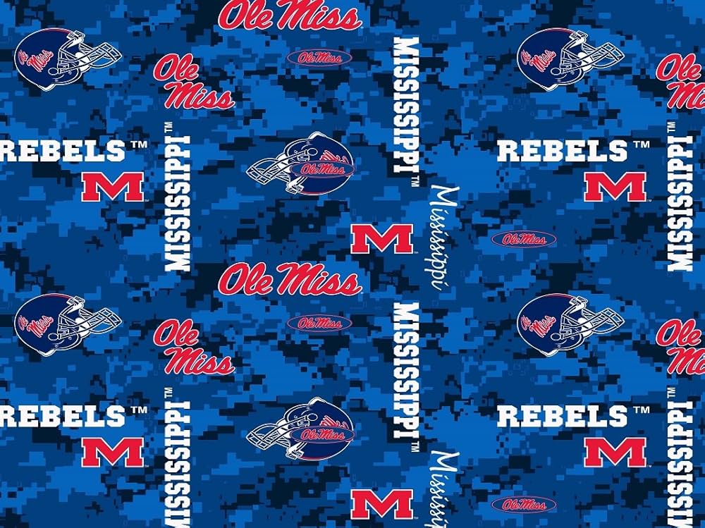 Mississippi Collage Fleece Fabric