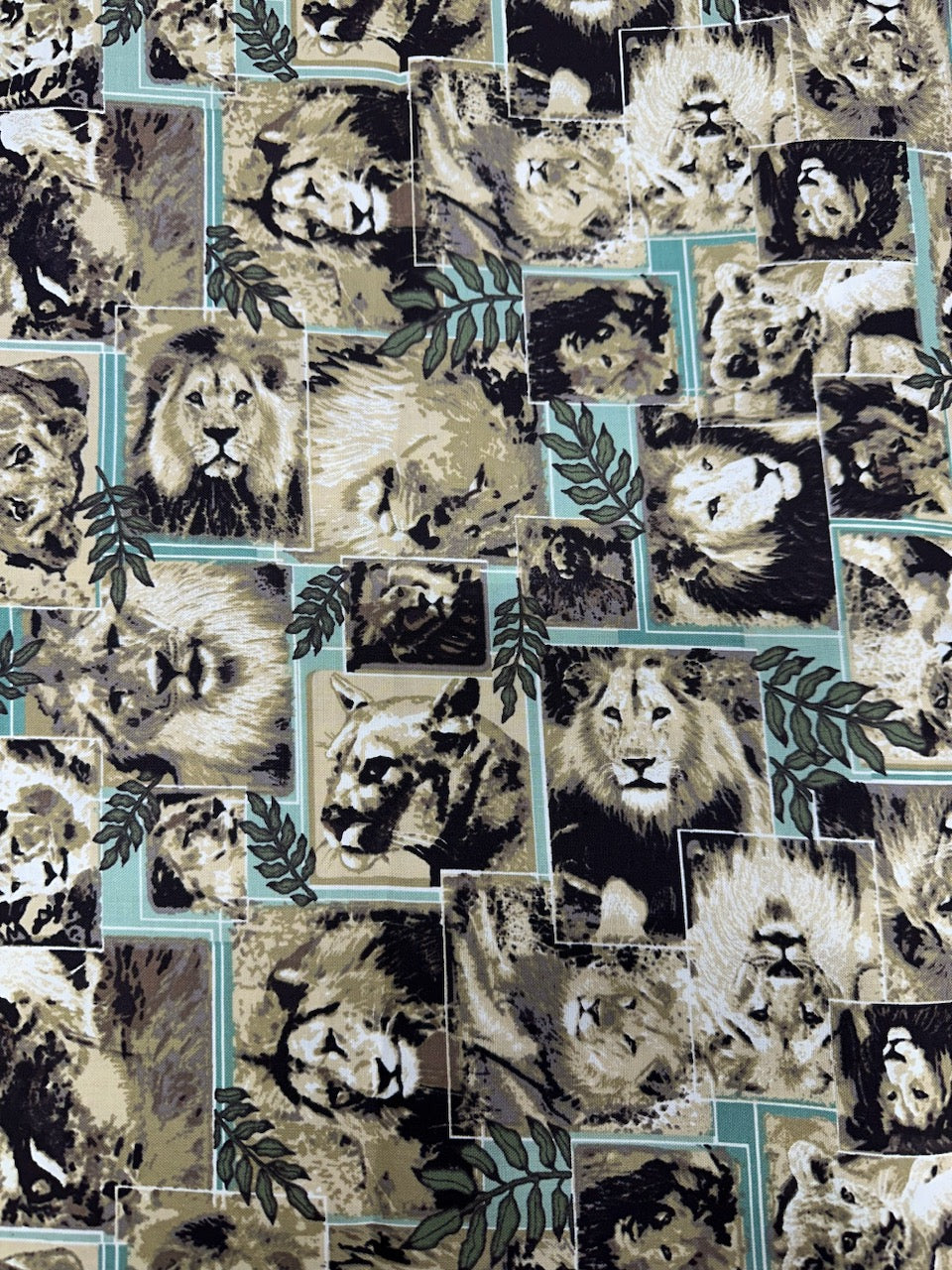 Lions Cotton Fabric