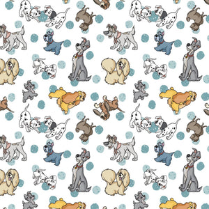 Classic Character Dogs Cotton Fabric