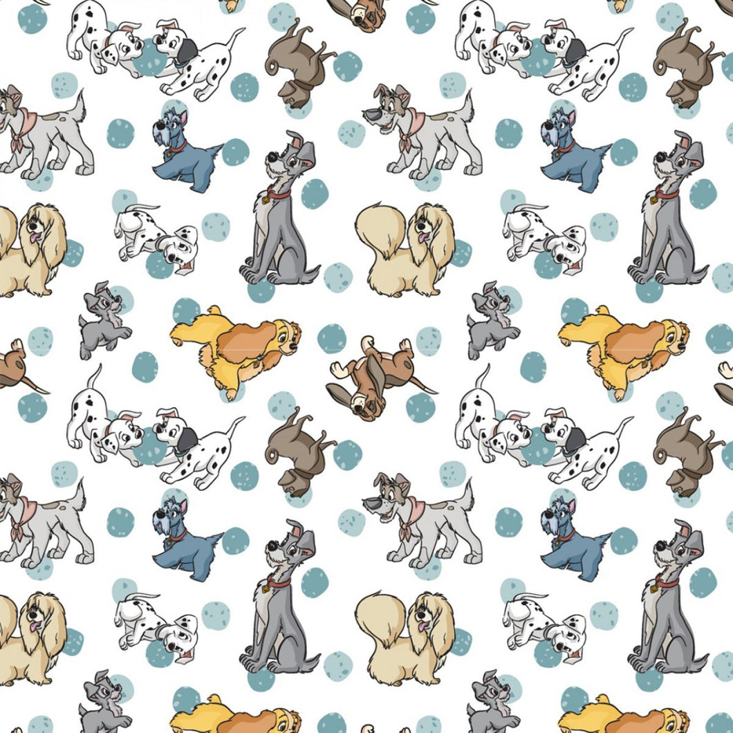 Classic Character Dogs Cotton Fabric