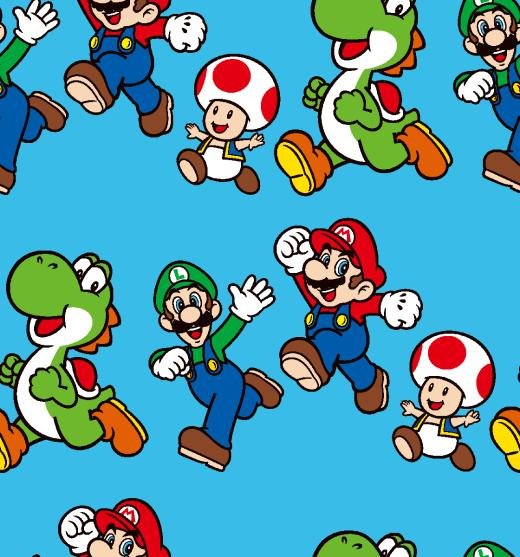 Super Mario™ Friends Jump Cotton Fabric