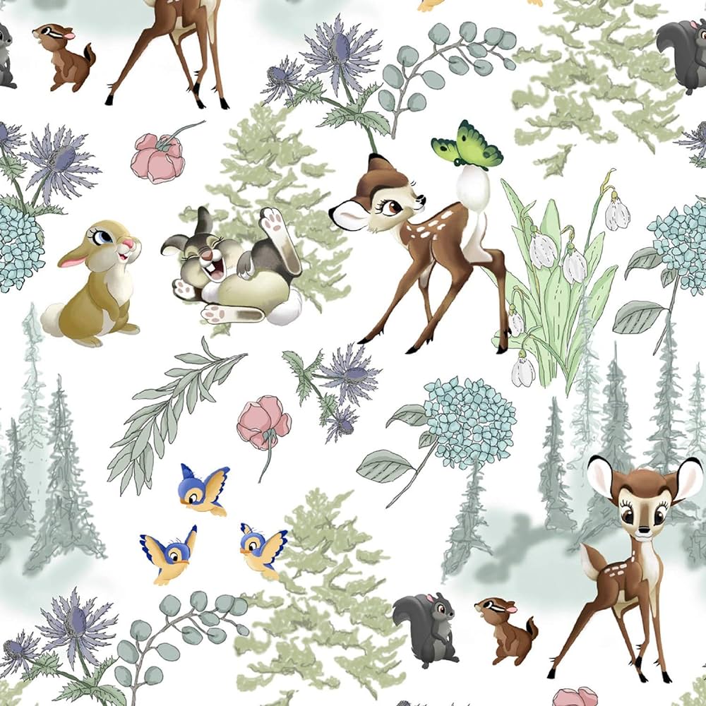 Bambi and Friends Cotton Fabric