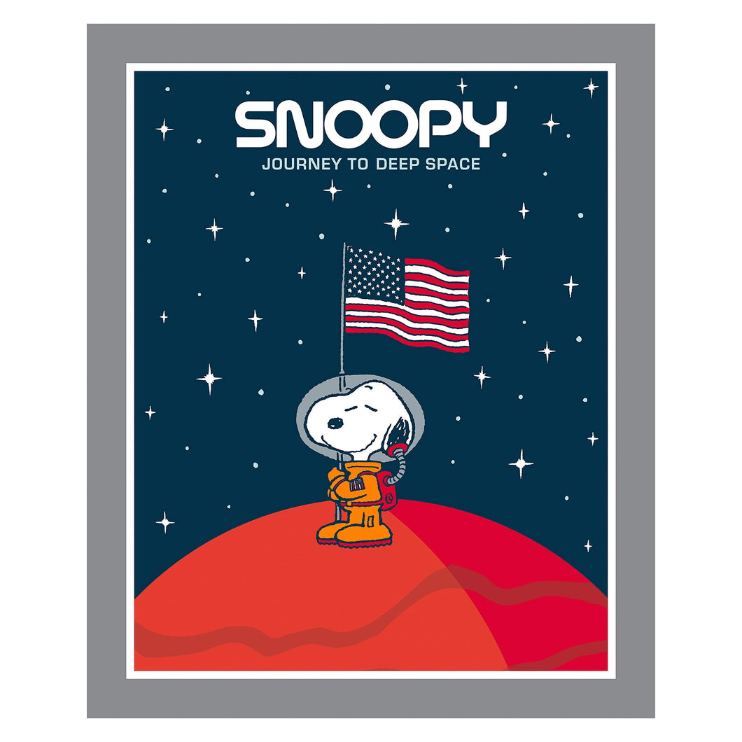 Snoopy Journey To Deep Space Panel Fabric