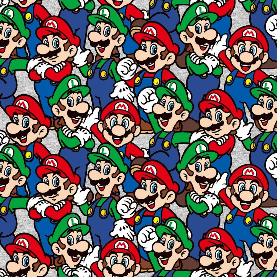 Mario Luigi Packed Cotton Fabric