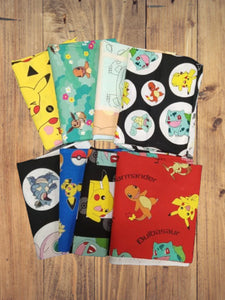 Assorted Poke-mon Fabric - 1 lb Scrap Bundle