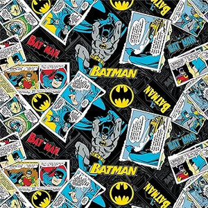 Batman Collage Cotton Fabric