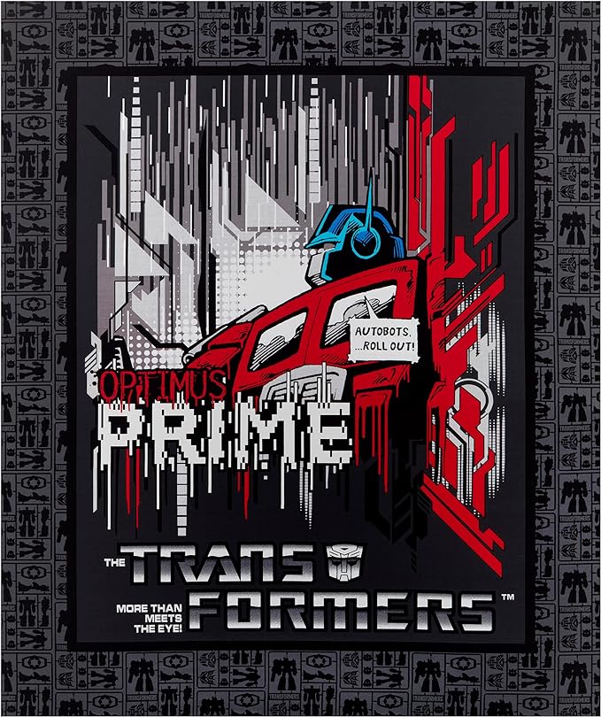 Transformers Optimus Prime Carbon Cotton Panel Fabric