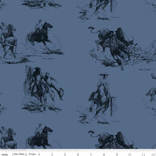 Load image into Gallery viewer, Handmade Placemat Or Table Runner Back of the Chutes Main Denim
