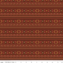 Load image into Gallery viewer, Handmade Placemat Or Table Runner Back of the Chutes Stripe Rust
