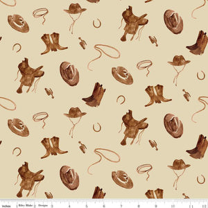 Ride the Range Accessories Cream Cotton Fabric