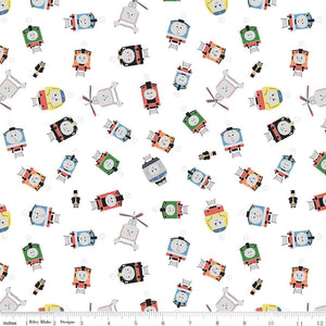 Thomas & Friends™ Sodor Railway Toss Cotton Fabric