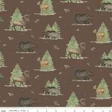 Load image into Gallery viewer, Handmade Placemat Or Table Runner Let&#39;s Get Lost in the Woods Main Brown
