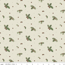 Load image into Gallery viewer, Handmade Placemat Or Table Runner Let&#39;s Get Lost in the Woods Acorns and Leaves Off White
