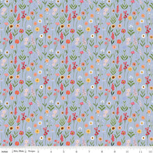 Load image into Gallery viewer, Handmade Placemat Or Table Runner Flora No. 6 Stems Periwinkle
