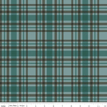 Load image into Gallery viewer, Handmade Placemat Or Table Runner Let&#39;s Get Lost in the Woods Plaid Teal
