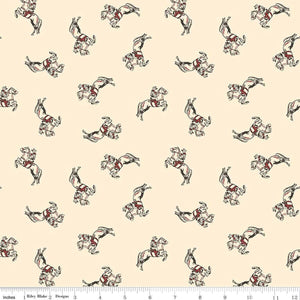 Cowboys Cowboy Cream Cotton Fabric