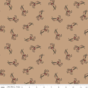 Cowboys Cowboy Tea Dye Cotton Fabric