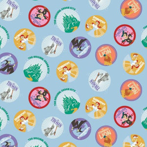 The Wizard of Oz II Character Medallions Cotton Fabric
