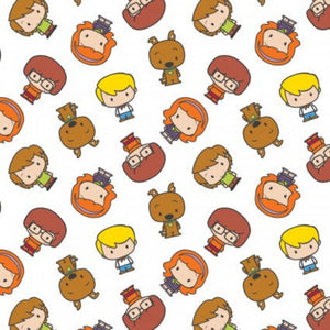 Scooby-Doo Chibi Mystery Inc Cotton Fabric