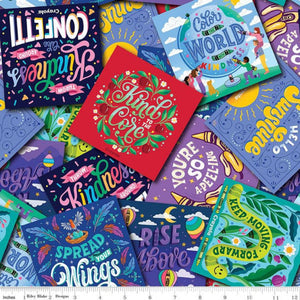 Colors of Kindness™ Card Toss Multi Cotton Fabric