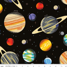 Load image into Gallery viewer, Handmade Placemat Or Table Runner Outer Space by NASA Main Black
