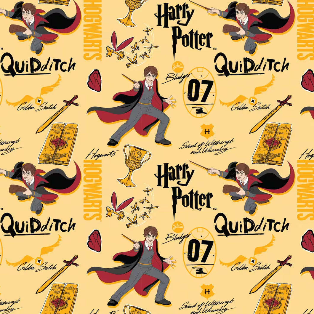 Harry Potter Quidditch Toss Cotton Fabric
