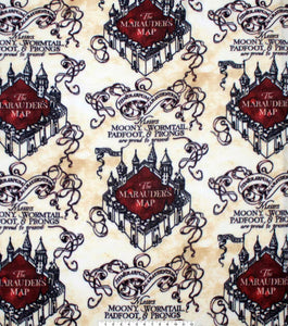 Wizarding World - Marauders Map Fleece Fabric