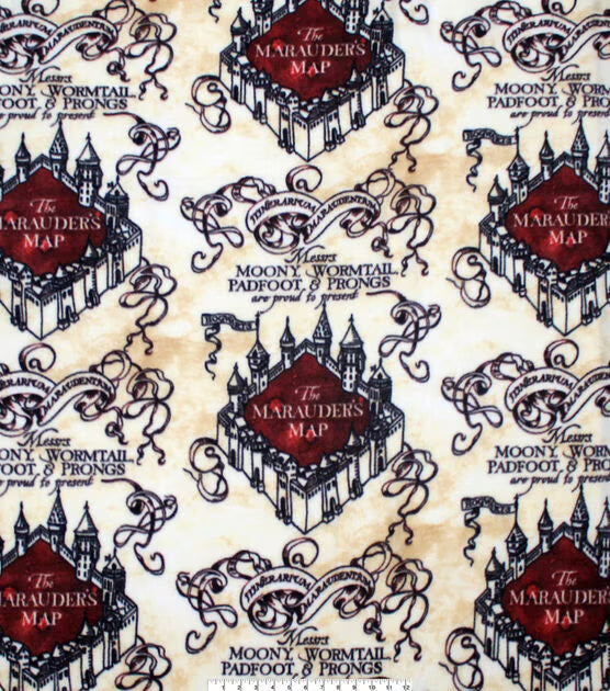 Wizarding World - Marauders Map Fleece Fabric